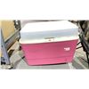 Image 4 : PORTABLE RUBBERMAID COOLER, AND ONE RUBBERMAID WITH WHEELS