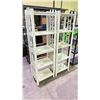 Image 2 : 2- WOODEN WHITE 5 TIER SHELVES