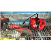Image 2 : SHELF OF MILWAUKEE RIGHT ANGLE DRILL, HAMMER DRILL, IMPACT DRIVER AND BATTERY CHARGER