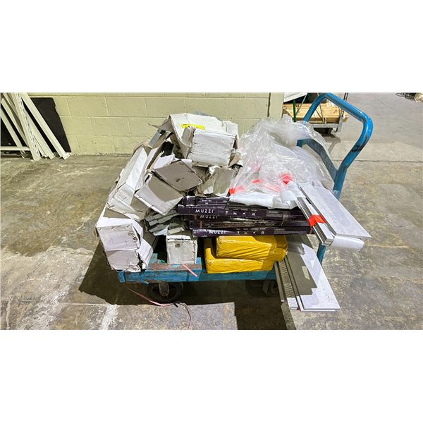 CART OF ASSORTED TILE *CART NOT INCLUDED*