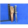 Image 2 : Katz Tanto 6 3/4" Fixed Blade Knife with Leather Sheath