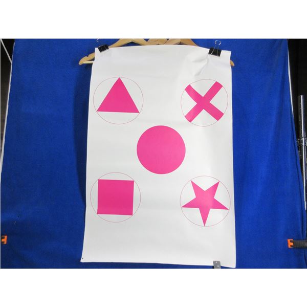 10 Targets - 34 1/2" x 23"