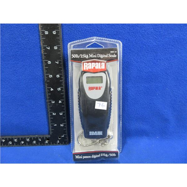 NEW - Rapala 50lb/25kg Mini Digital Scale