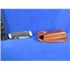 Image 3 : Katz Folding Blade Knife with Leather Sheath - 3 1/2" Blade