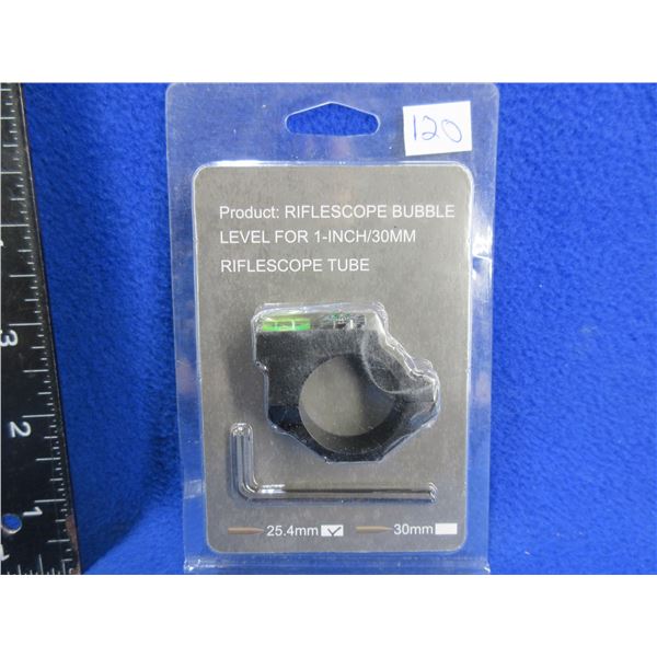 NEW - 25.4MM Riflescope Bubble Level with Compass