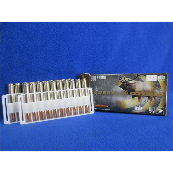 300 Win. Mag 180gr Nosler Partition Federal Cartridges