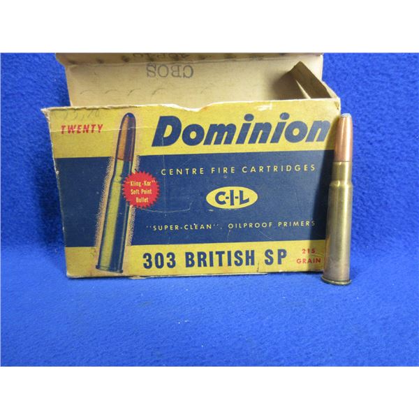 Collector Ammo - 303 British 215gr SP Dominion Cartridges