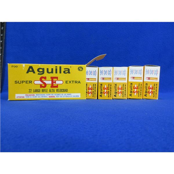 22 LR HV Solid Super Extra Aguila Cartridges
