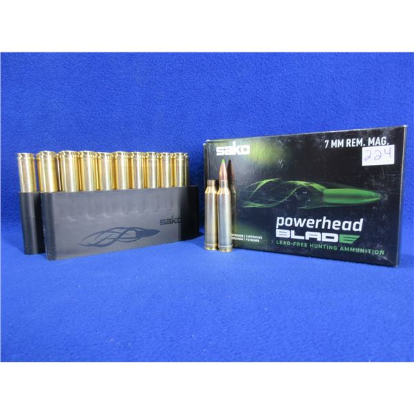 7MM Rem. Mag 140gr Powerhead Blade Sako Cartridges