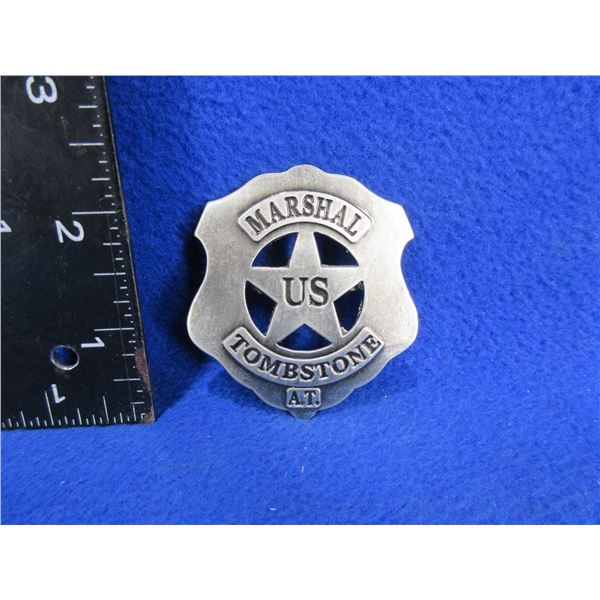 US Marshal Tombstone A.T. Badge