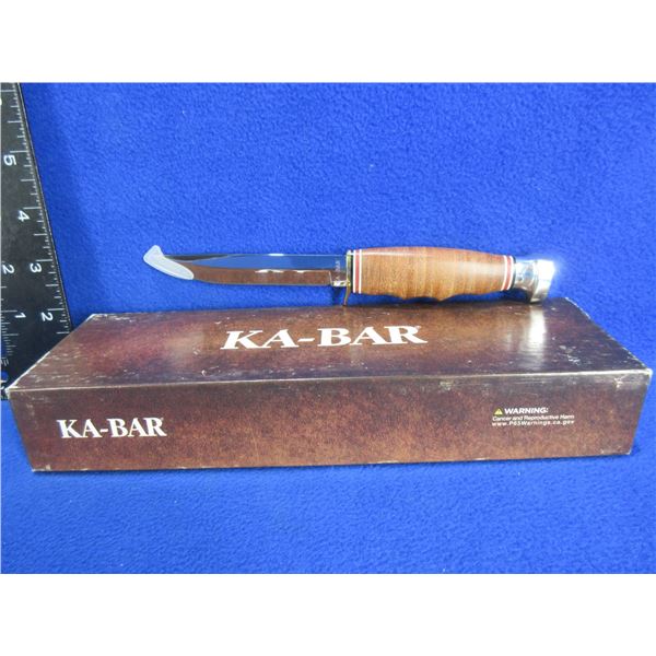 NEW - Ka-Bar 1232 Hunter Fixed Blade Knife with Sheath
