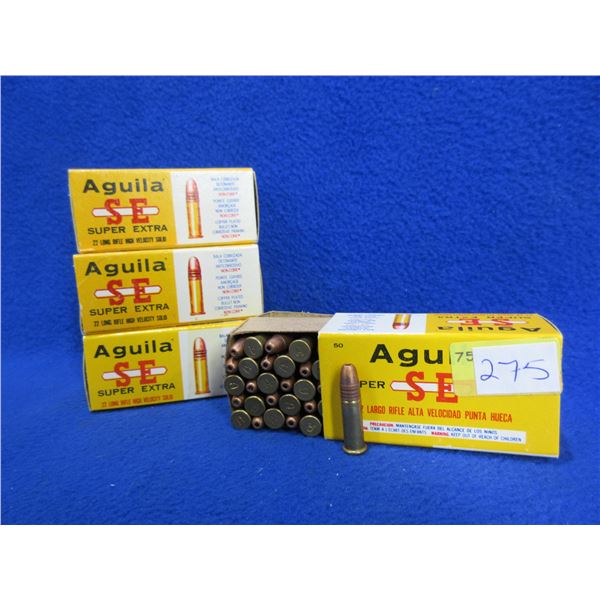 22 LR HV Solid Super Extra Aguila Cartridges