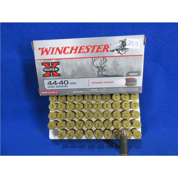 44-40 Win. 200gr PP SuperX Winchester Cartridges