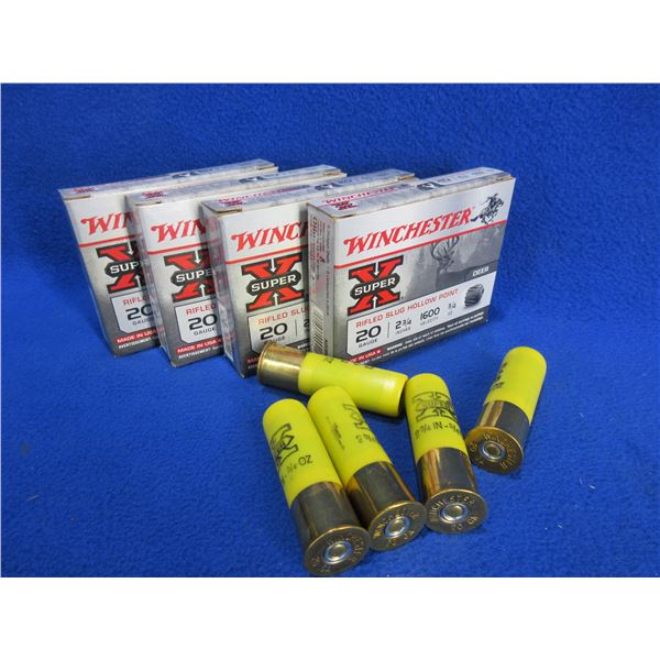 20 Ga. 2 3/4" 3/4 oz HP Rifled Slug Winchester Shotshells