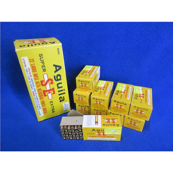 22 LR HV Solid Super Extra Aguila Cartridges