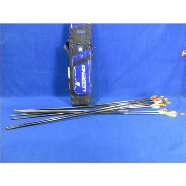 Legend Quiver with 9 Easton Powerflight 400 Arrows