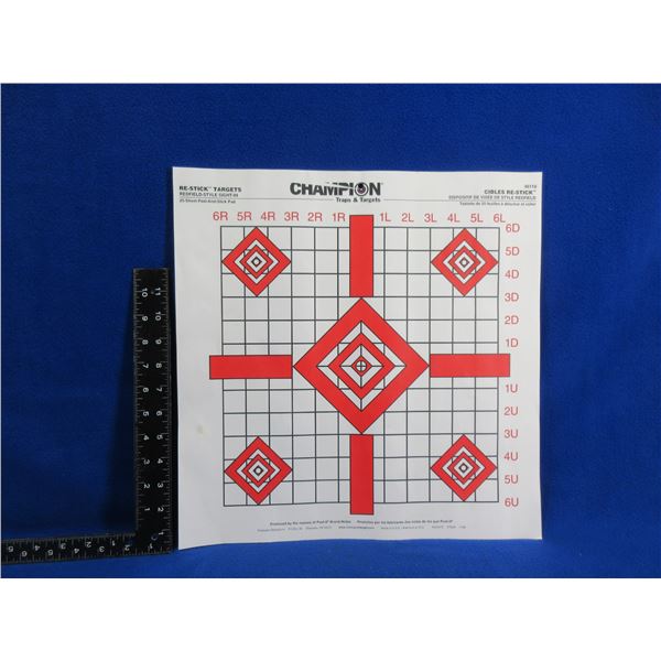 Champion Re-Stick Targets - 24 Sheet Peel and Stick Pad