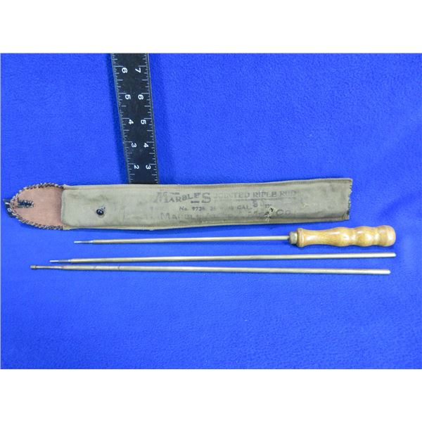 Vintage Marble's Brass Jointed Rifle Cleaning Rod