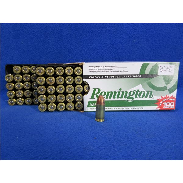 9MM Luger 115gr MC Remington Cartridges - Box of 100