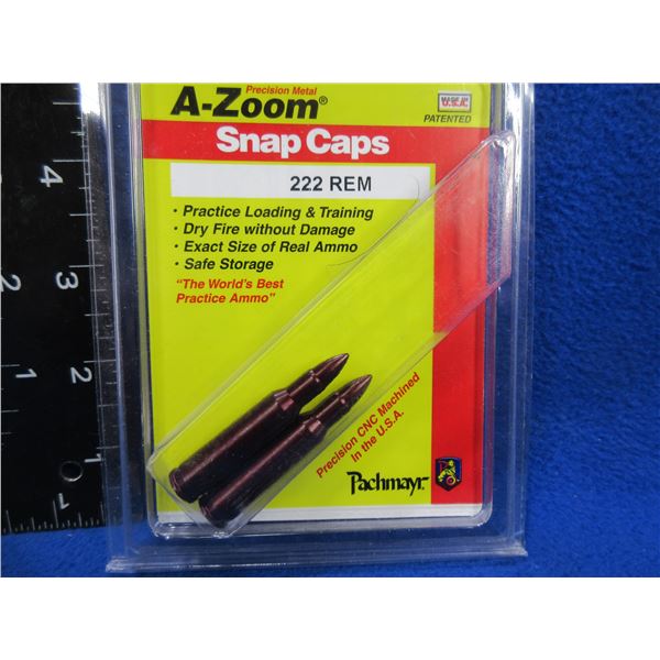 NEW - A-Zoom 222 REM Snap Caps - Pack of 2