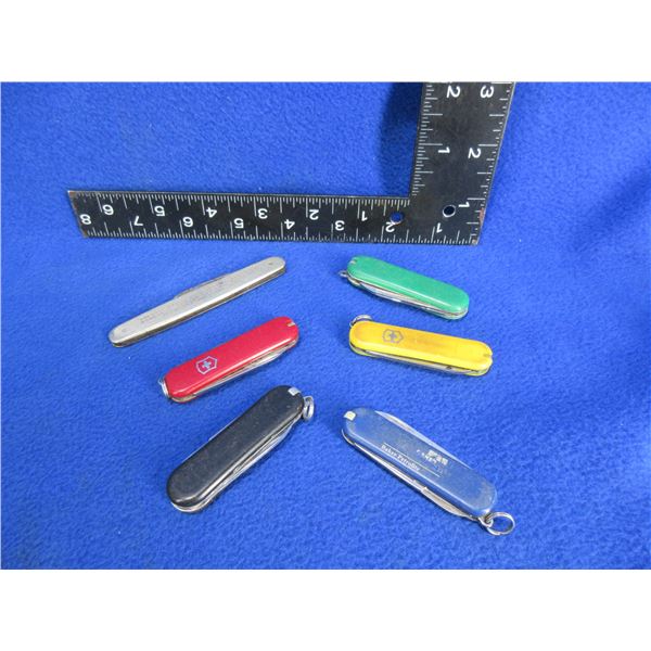 6 Folding Blade Key Chain Knives