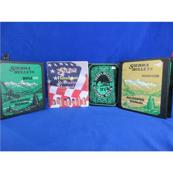 4 Sierra Bullets Reloading Manuals - Rifle and Handgun