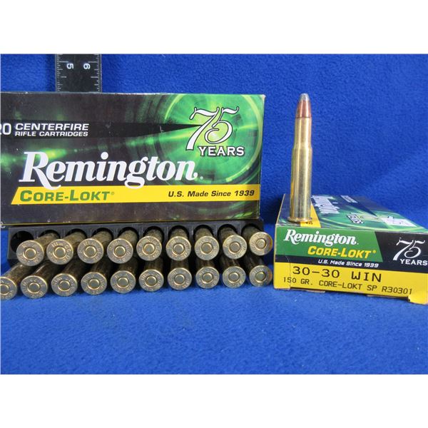 30-30 Win. 150gr SP Core-Lokt Remington Cartridges
