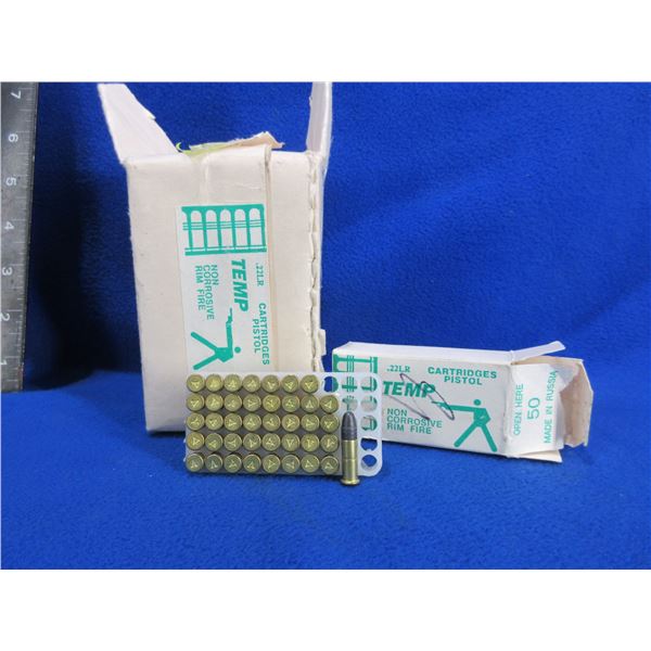 Collector Ammo - 22 LR TEMP (Russian) Cartridges