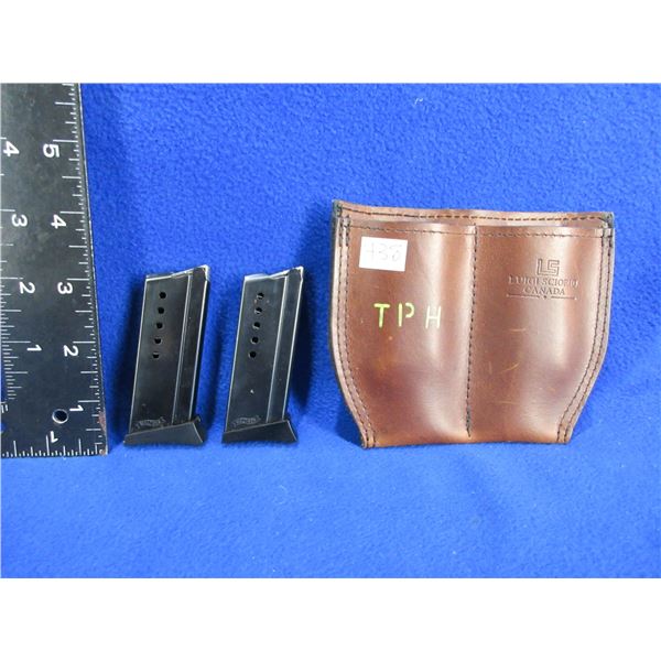 2 - 22 LR Walther Model TPH 6 Round Magazines