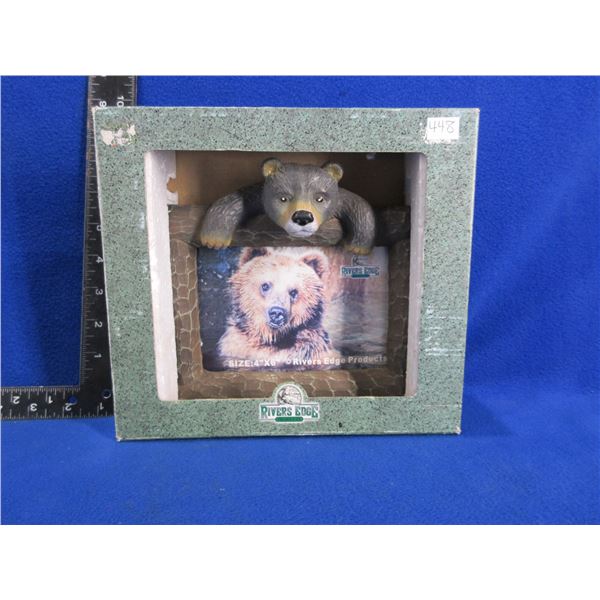 NEW - Rivers Edge Bear Picture Frame for 4" x 6" Photo