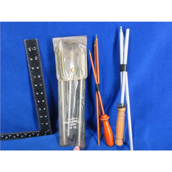 3 Cleaning Rods - 30 Cal. And 2 Unknown