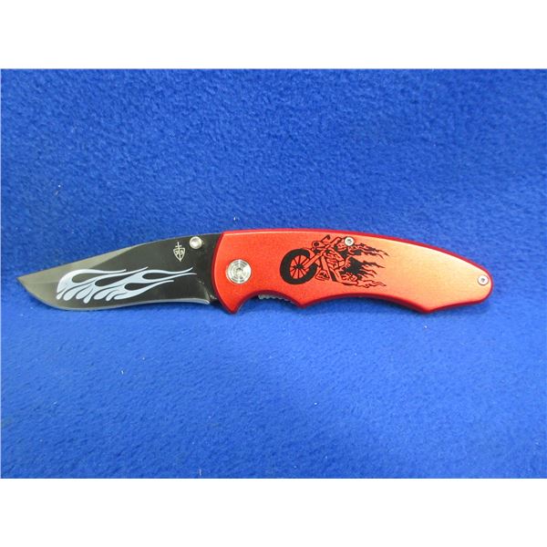 Folding Locking Blade Knife - 3 1/4" Blade - 440 Stainless