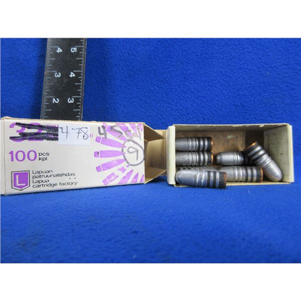 45 Cal. Bullets - Box of 9