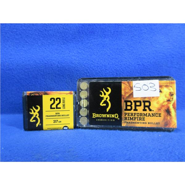 22LR 37gr BPR Fragmenting Bullet Browning Cartridges