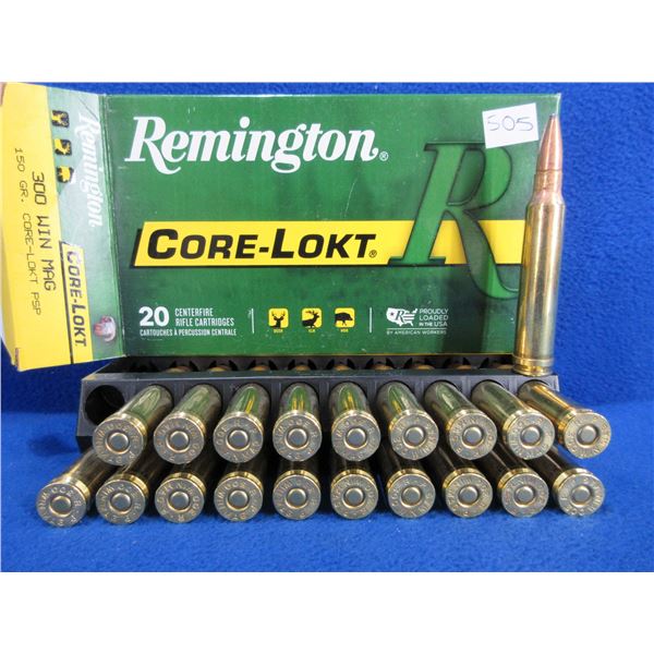 300 Win. Mag 150gr PSP Core-Lokt Remington Cartridges