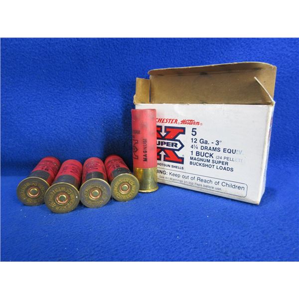 12 Ga 3" 1 Buck Magnum SuperX Winchester Shotshells