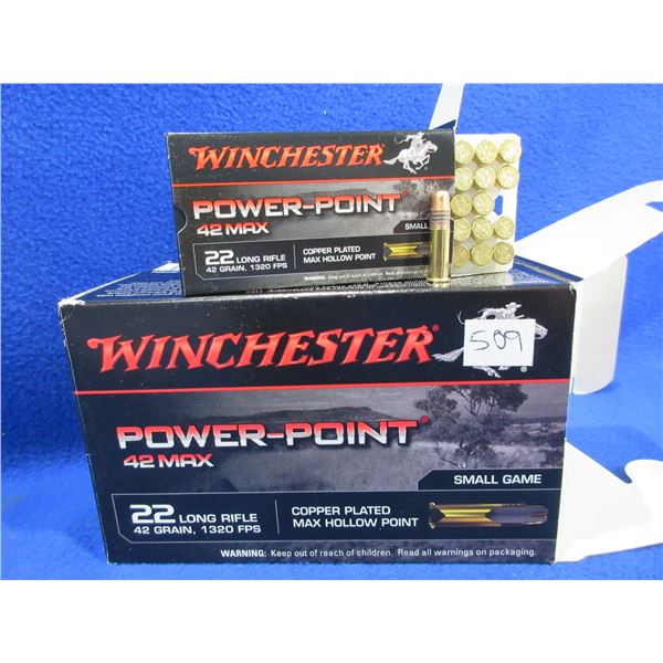 22 LR 42gr HP Copper Plated Winchester Cartridges