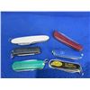 Image 1 : 6 Folding Blade Key Chain Knives