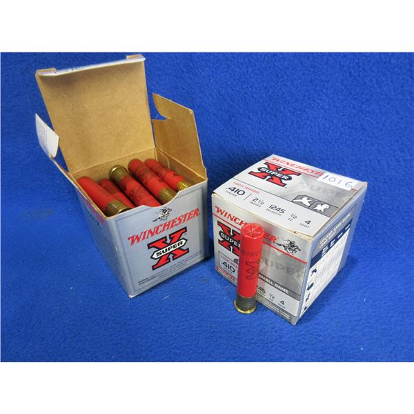 410 Ga. 2 1/2" 4 Shot SuperX Winchester Cartridges