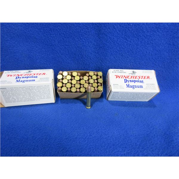22 Win. Mag 45gr Dynapoint Winchester Cartridges