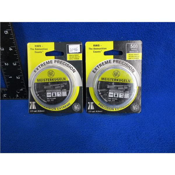 NEW - Meisterkugeln .177 Pellets - 2 Boxes of 500