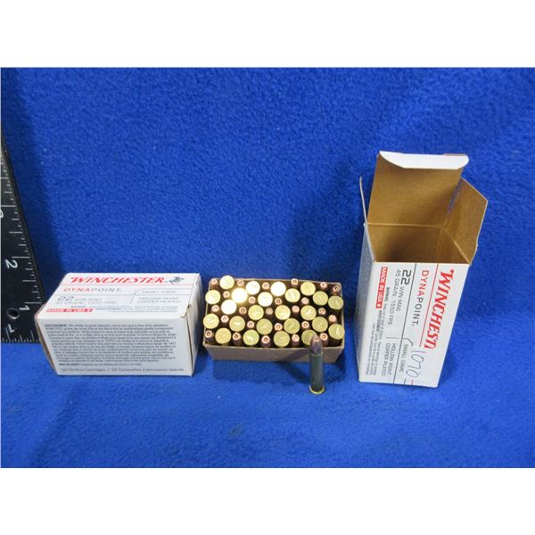 22 Win. Mag 45gr Dynapoint Winchester Cartridges