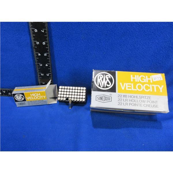 22LR HP HV RWS Cartridges - Box of 500