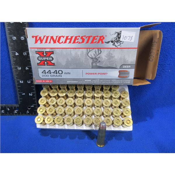 44-40 Win. 200gr PP SuperX Winchester Cartridges