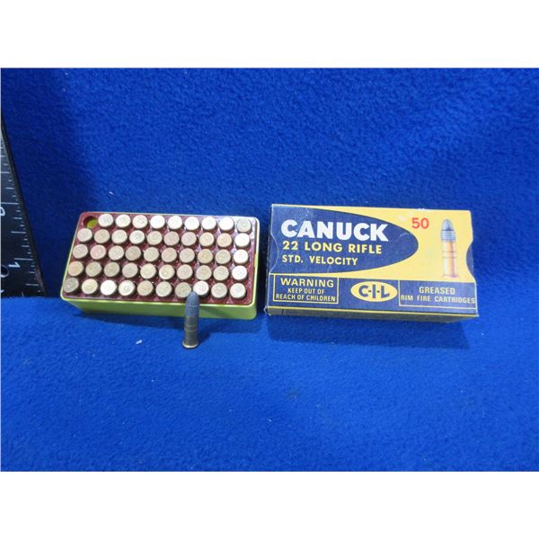 Collector Ammo - 22LR. Std Velocity CIL Canuck Cartridges