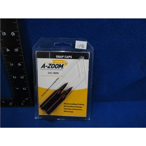 NEW - A-Zoom 243 WIN Snap Caps - Pack of 2