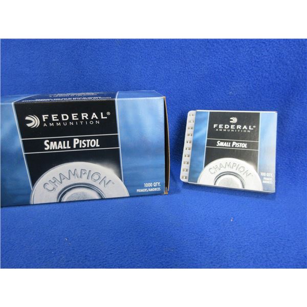 Federal Small Pistol Primers No. 100 - Carton of 1000