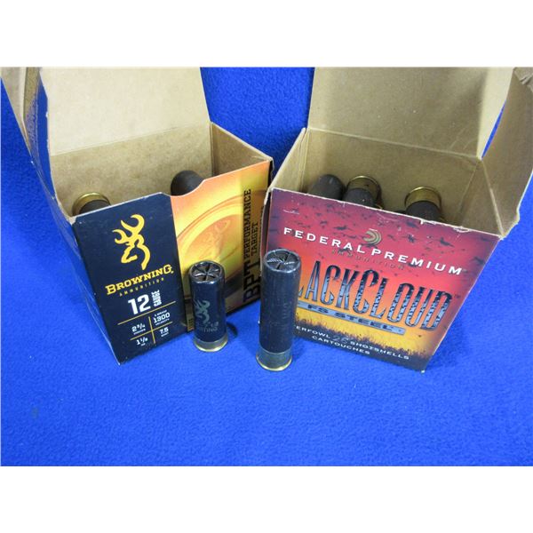 12 Ga. 2 3/4" and 3" Shotshells - Box of 18, Box of 19