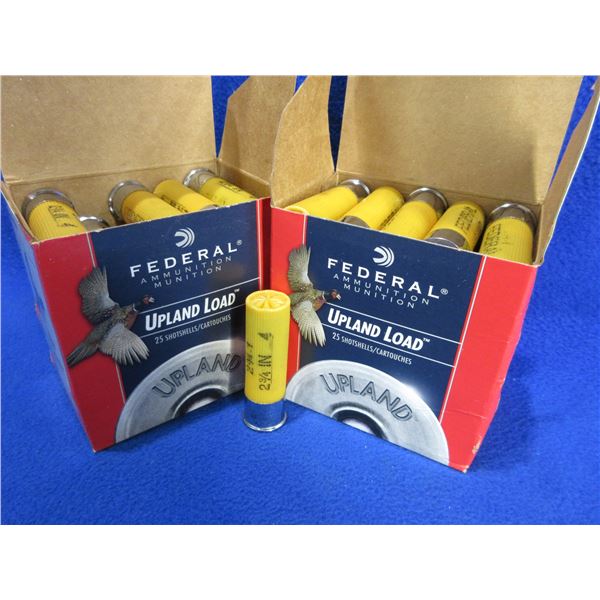 20 Ga. 2 3/4" 4 Shot Upland Load Federal Shotshells