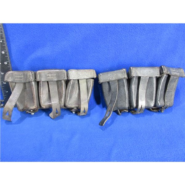 2 - K98 Ammo Pouches - Kurt Seidel Berlin and Pinneberg